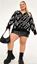 Immagine di CURVY GIRL BLACK AND WHITE CARDIGAN